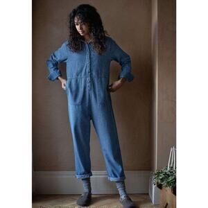 THE SIMPLE FOLK Sz 4 US 8 UK S Denim Jumpsuit Boiler Suit